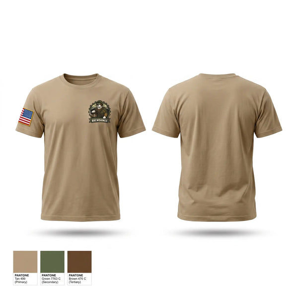 Old School Cotton Feel Shirt, E2 Brewdawgs, Army, Teamtime, Team time, sublimation, custom sports apparel, team uniforms, spirit wear, spiritwear, sports uniforms, custom shirts, team store, custom team store, fundraiser sports, apparel fundraiser