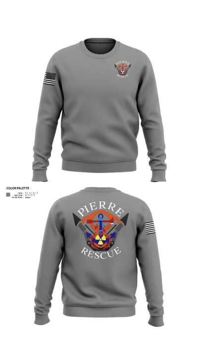 Pierre Rescue 96515631 Crew Neck Sweatshirt - 105