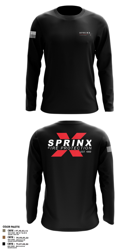 Long Sleeve Performance Shirt, SPRINX FIRE PROTECTION, , Teamtime, Team time, sublimation, custom sports apparel, team uniforms, spirit wear, spiritwear, sports uniforms, custom shirts, team store, custom team store, fundraiser sports, apparel fundraiser
