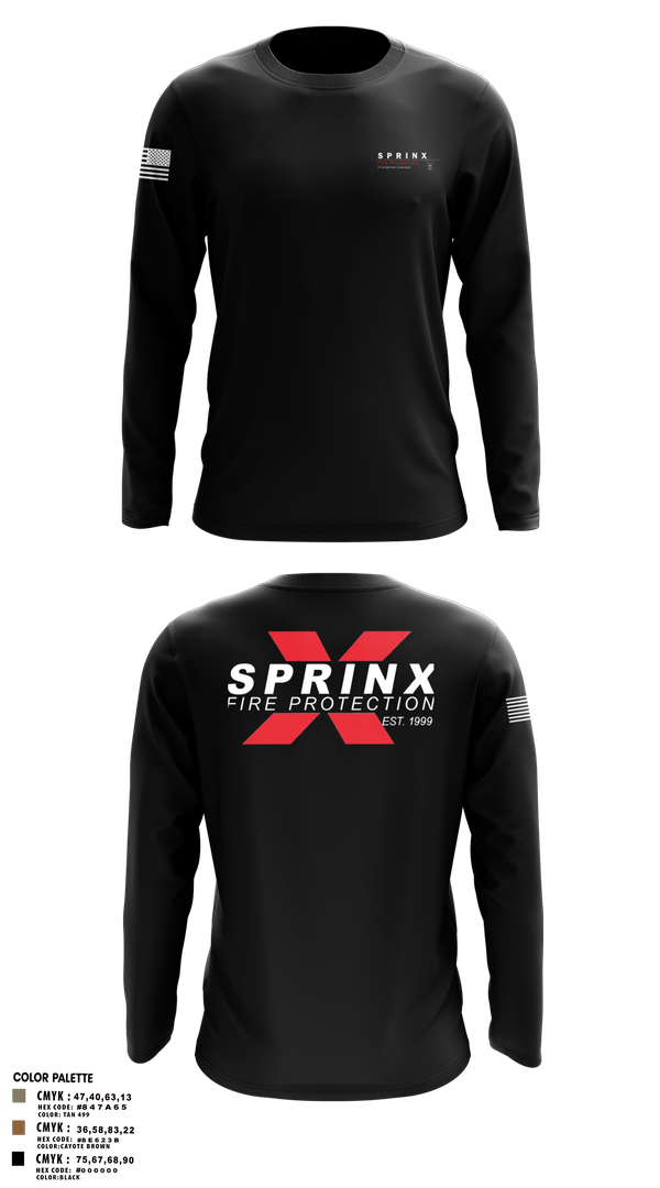 Long Sleeve Performance Shirt, SPRINX FIRE PROTECTION, , Teamtime, Team time, sublimation, custom sports apparel, team uniforms, spirit wear, spiritwear, sports uniforms, custom shirts, team store, custom team store, fundraiser sports, apparel fundraiser