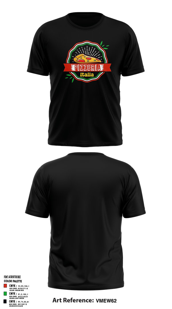 Pizzeria Italia Old School Cotton Feel Shirt - 2