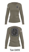 Department of Corrections 33998586 Women's Long Sleeve V-neck Shirt - 11