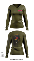26th CM Co 80721197 Women's Long Sleeve V-neck Shirt - 107