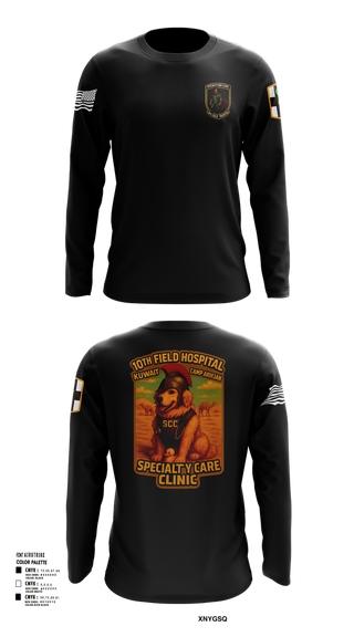 Long Sleeve Performance Shirt, SCC 10th Field Hospital, , Teamtime, Team time, sublimation, custom sports apparel, team uniforms, spirit wear, spiritwear, sports uniforms, custom shirts, team store, custom team store, fundraiser sports, apparel fundraiser