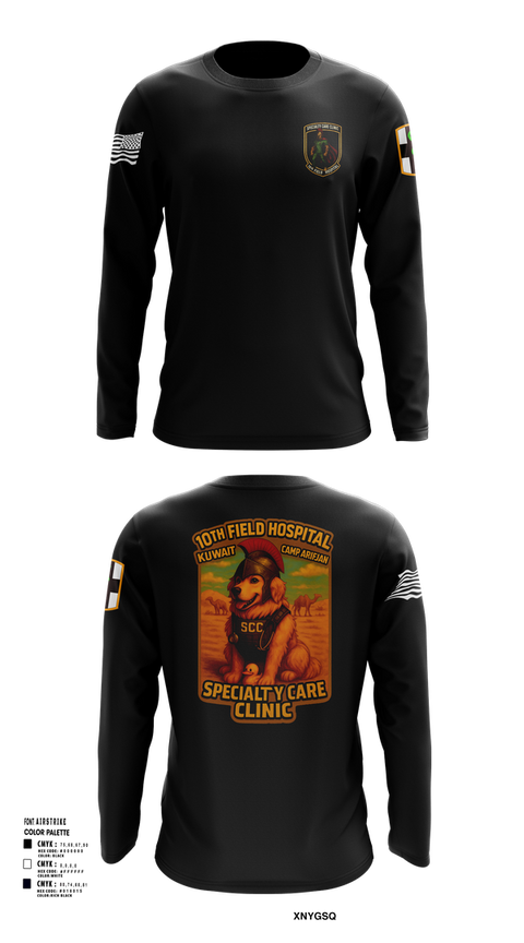 Long Sleeve Performance Shirt, SCC 10th Field Hospital, , Teamtime, Team time, sublimation, custom sports apparel, team uniforms, spirit wear, spiritwear, sports uniforms, custom shirts, team store, custom team store, fundraiser sports, apparel fundraiser