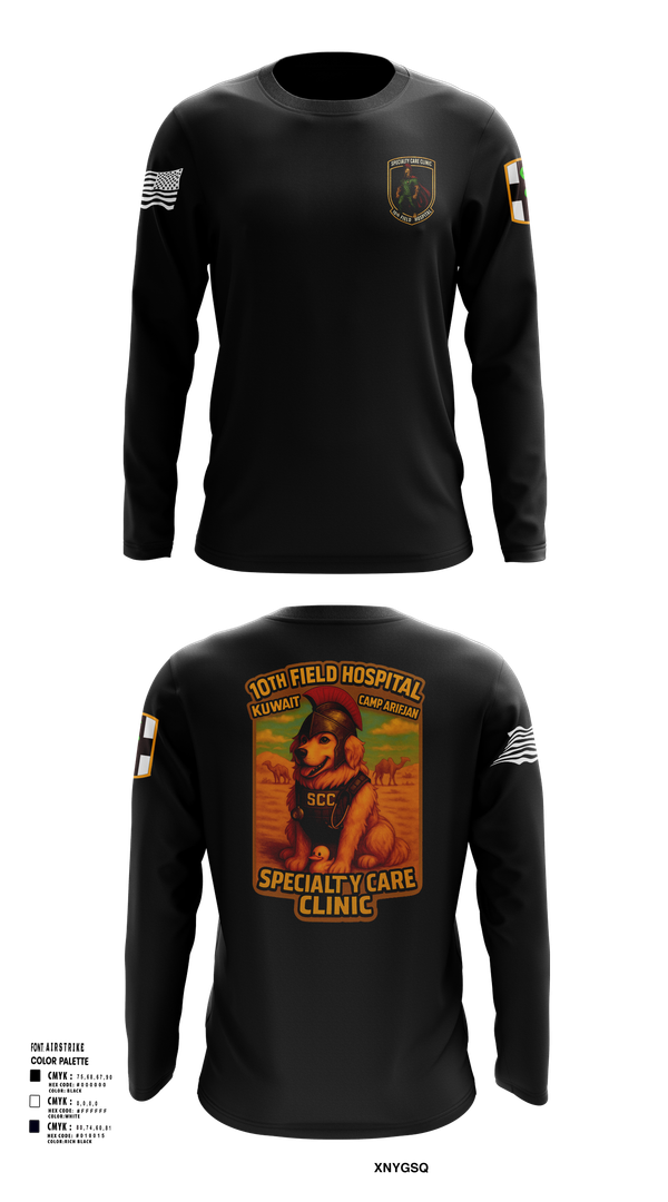 Long Sleeve Performance Shirt, SCC 10th Field Hospital, , Teamtime, Team time, sublimation, custom sports apparel, team uniforms, spirit wear, spiritwear, sports uniforms, custom shirts, team store, custom team store, fundraiser sports, apparel fundraiser