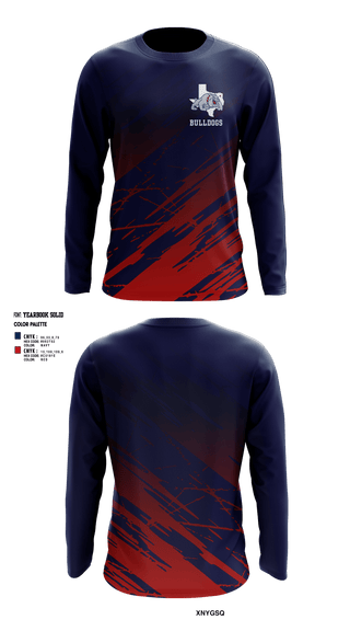 Bulldogs 74348457 Long Sleeve Performance Shirt - 1