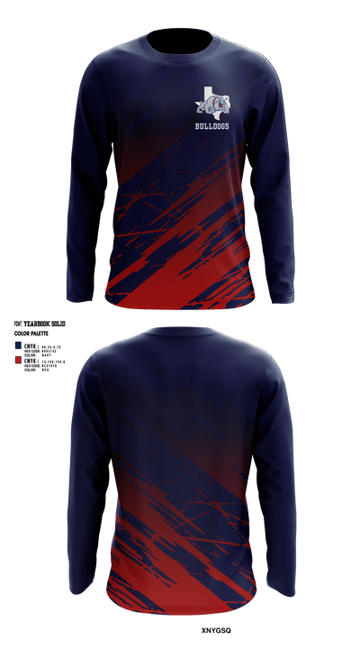 Bulldogs 74348457 Long Sleeve Performance Shirt - 1