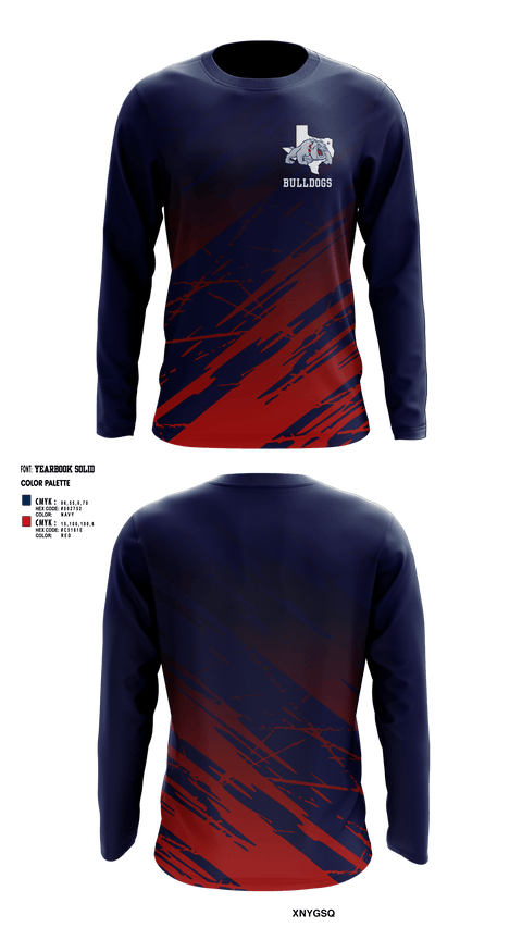 Bulldogs 74348457 Long Sleeve Performance Shirt - 1