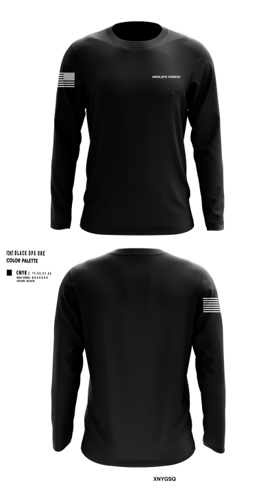 MIDLIFE CRISIS 31980574 Long Sleeve Performance Shirt - 1