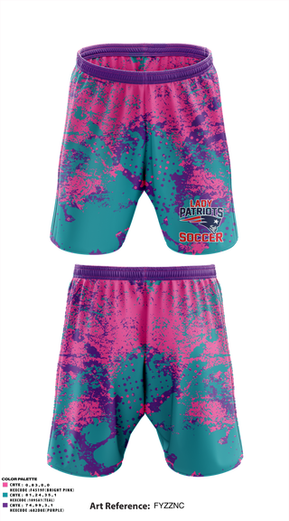 Athletic Shorts With Pockets, Madison Middle Lady Patriots Soccer, Women's Soccer, Teamtime, Team time, sublimation, custom sports apparel, team uniforms, spirit wear, spiritwear, sports uniforms, custom shirts, team store, custom team store, fundraiser sports, apparel fundraiser