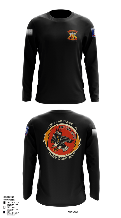 FCO 4-319 AFAR, 173 IBCT(A) 62795689 Long Sleeve Performance Shirt - 1