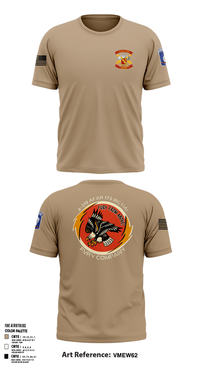 FCO 4-319 AFAR, 173 IBCT(A) 62795689 Short Sleeve Performance Shirt - 4