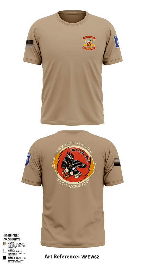 FCO 4-319 AFAR, 173 IBCT(A) 62795689 Short Sleeve Performance Shirt - 4
