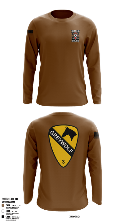 Bravo Company, 3BEB, 3ABCT, 1CD 75579019 Long Sleeve Performance Shirt - 1