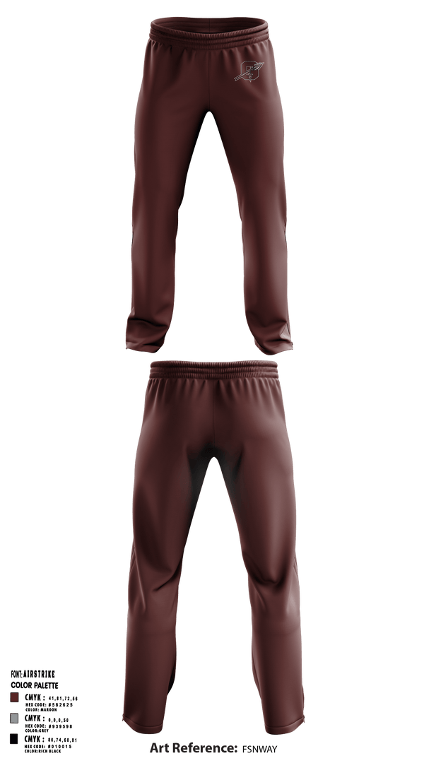 Ganado High School Basketball 15621417 Sweatpants - 5