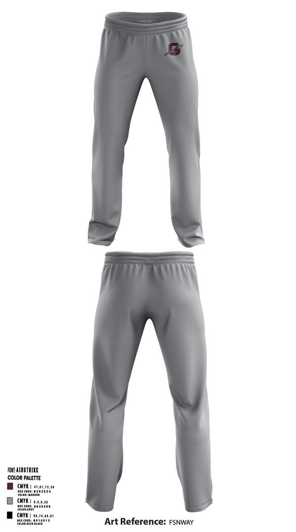 Ganado High School Basketball 15621417 Sweatpants - 6