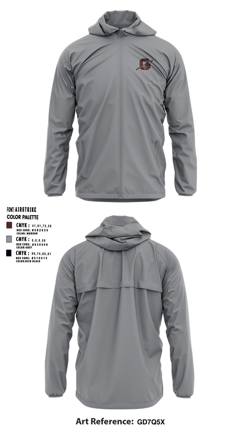 Ganado High School Basketball 15621417 Windbreaker - 6