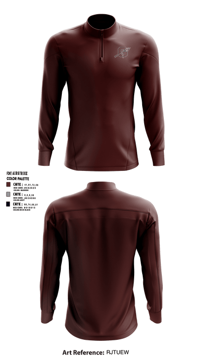 Ganado High School Basketball 15621417 Quarter Zip Jacket - 5