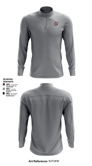 Ganado High School Basketball 15621417 Quarter Zip Jacket - 6