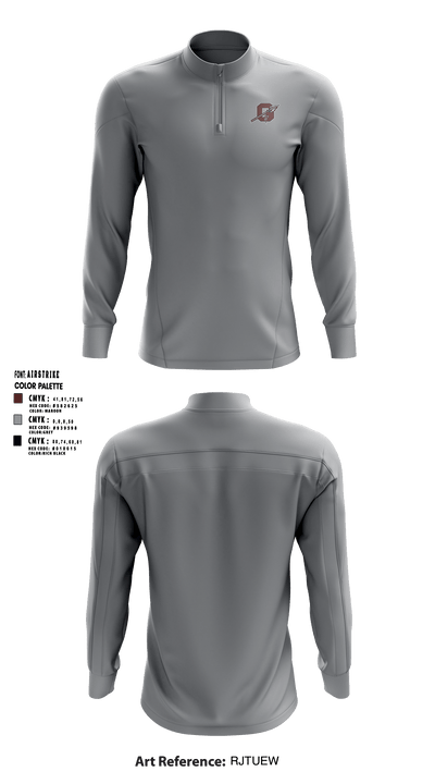 Ganado High School Basketball 15621417 Quarter Zip Jacket - 6