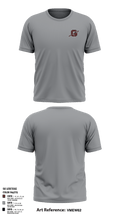 Ganado High School Basketball 15621417 Old School Cotton Feel Shirt - 6