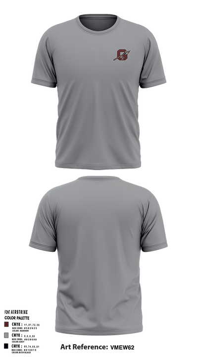Ganado High School Basketball 15621417 Old School Cotton Feel Shirt - 6