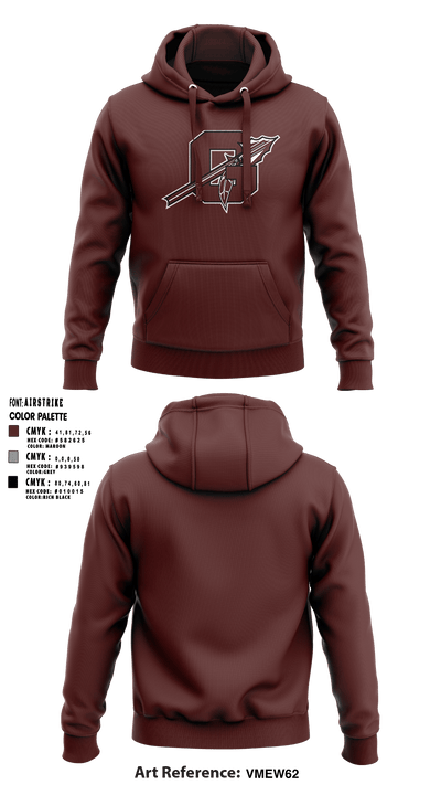 Ganado High School Basketball 15621417 Hoodie - 5