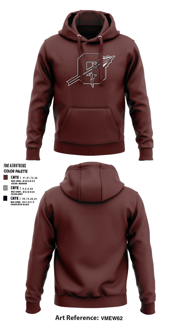 Ganado High School Basketball 15621417 Hoodie - 5
