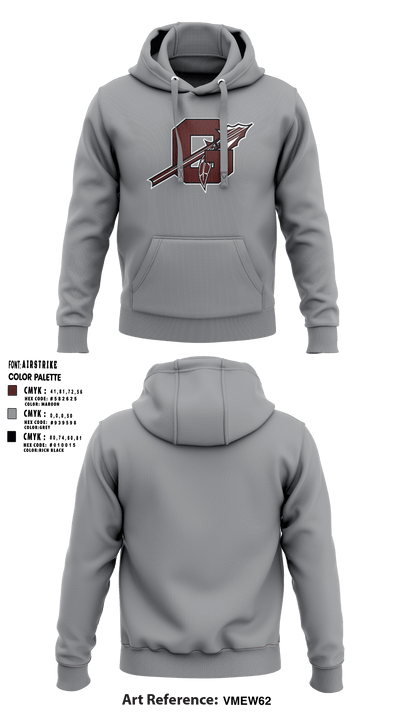 Ganado High School Basketball 15621417 Hoodie - 6