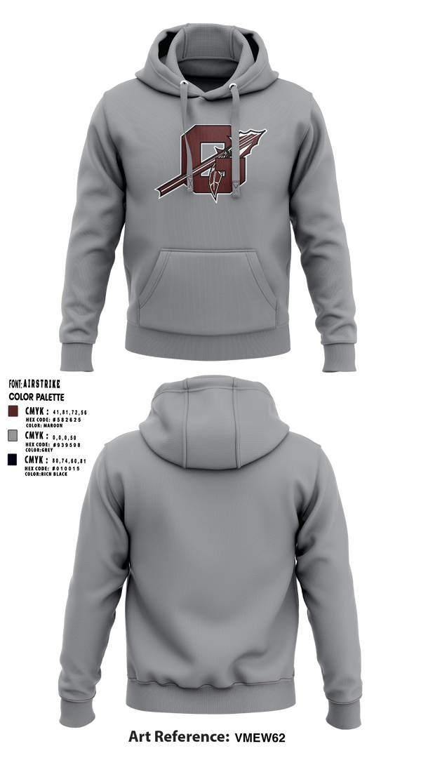 Ganado High School Basketball 15621417 Hoodie - 6