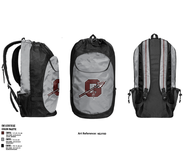 Ganado High School Basketball 15621417 Gear Bag - 6