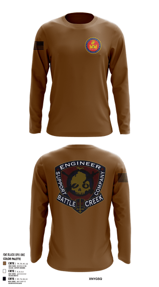 6th Engineer Support 55930969 Long Sleeve Performance Shirt - 125