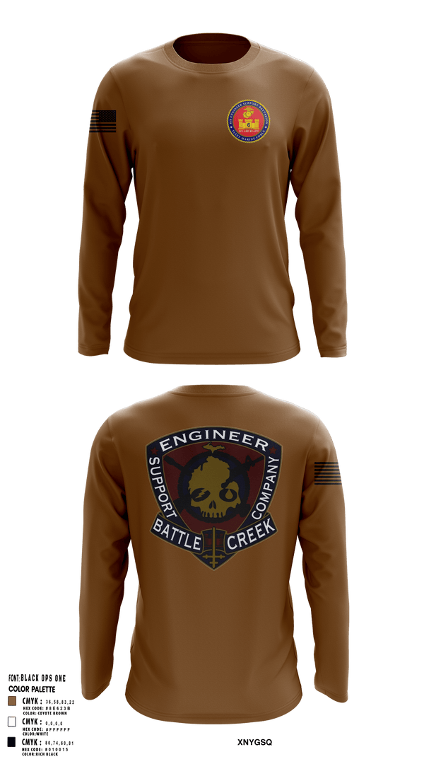 6th Engineer Support 55930969 Long Sleeve Performance Shirt - 125