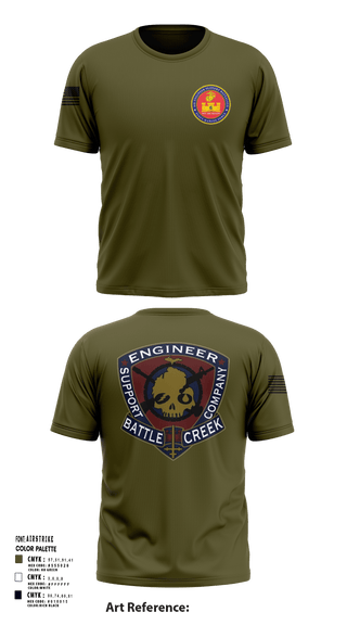 6th Engineer Support 55930969 Short Sleeve Performance Shirt - 124