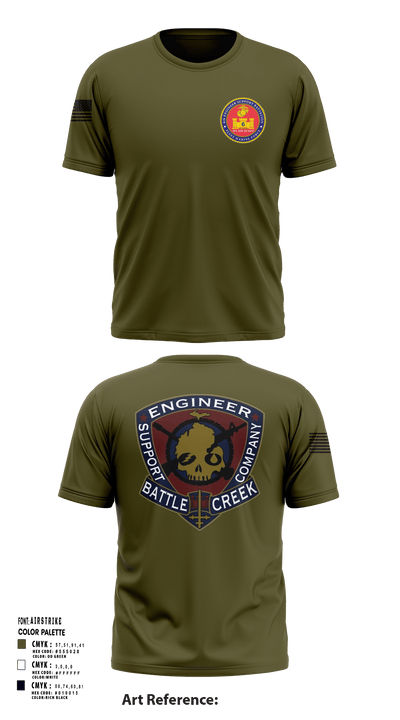 6th Engineer Support 55930969 Short Sleeve Performance Shirt - 124