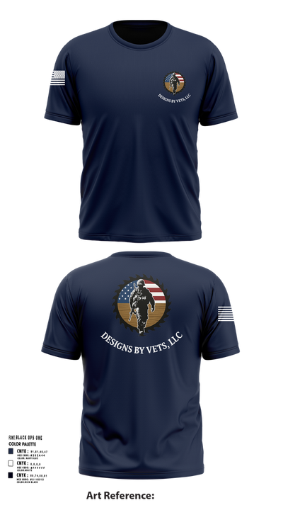 Designs By Vets 85600951 Short Sleeve Performance Shirt - 102