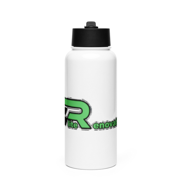 Elite Renovations Stainless Steel Water Bottle with a Straw Lid