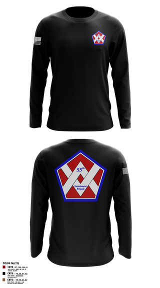 Long Sleeve Performance Shirt, 55th Sustainment Brigade, , Teamtime, Team time, sublimation, custom sports apparel, team uniforms, spirit wear, spiritwear, sports uniforms, custom shirts, team store, custom team store, fundraiser sports, apparel fundraiser