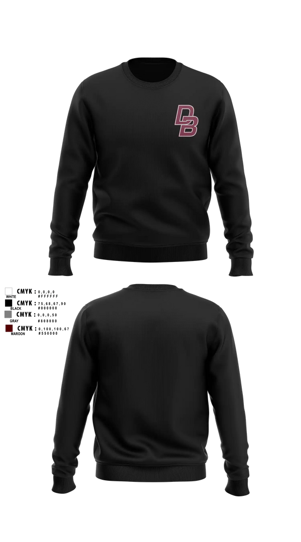 Crew Neck Sweatshirt, Don Bosco Wrestling 26-27, Wrestling, Teamtime, Team time, sublimation, custom sports apparel, team uniforms, spirit wear, spiritwear, sports uniforms, custom shirts, team store, custom team store, fundraiser sports, apparel fundraiser
