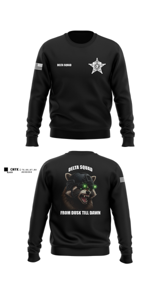 Crew Neck Sweatshirt, Delta Squad, , Teamtime, Team time, sublimation, custom sports apparel, team uniforms, spirit wear, spiritwear, sports uniforms, custom shirts, team store, custom team store, fundraiser sports, apparel fundraiser