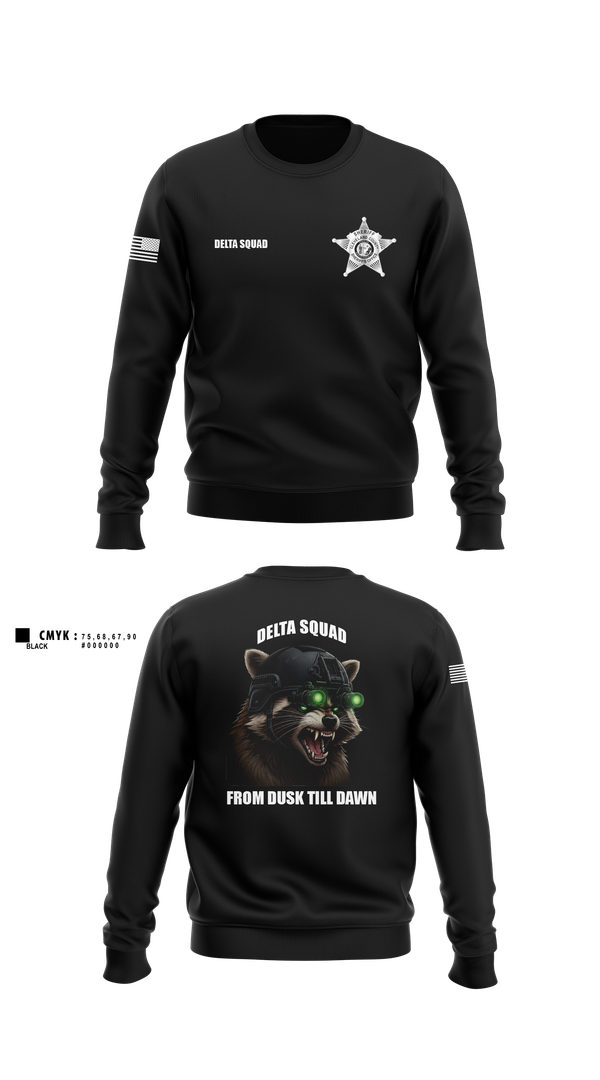 Crew Neck Sweatshirt, Delta Squad, , Teamtime, Team time, sublimation, custom sports apparel, team uniforms, spirit wear, spiritwear, sports uniforms, custom shirts, team store, custom team store, fundraiser sports, apparel fundraiser
