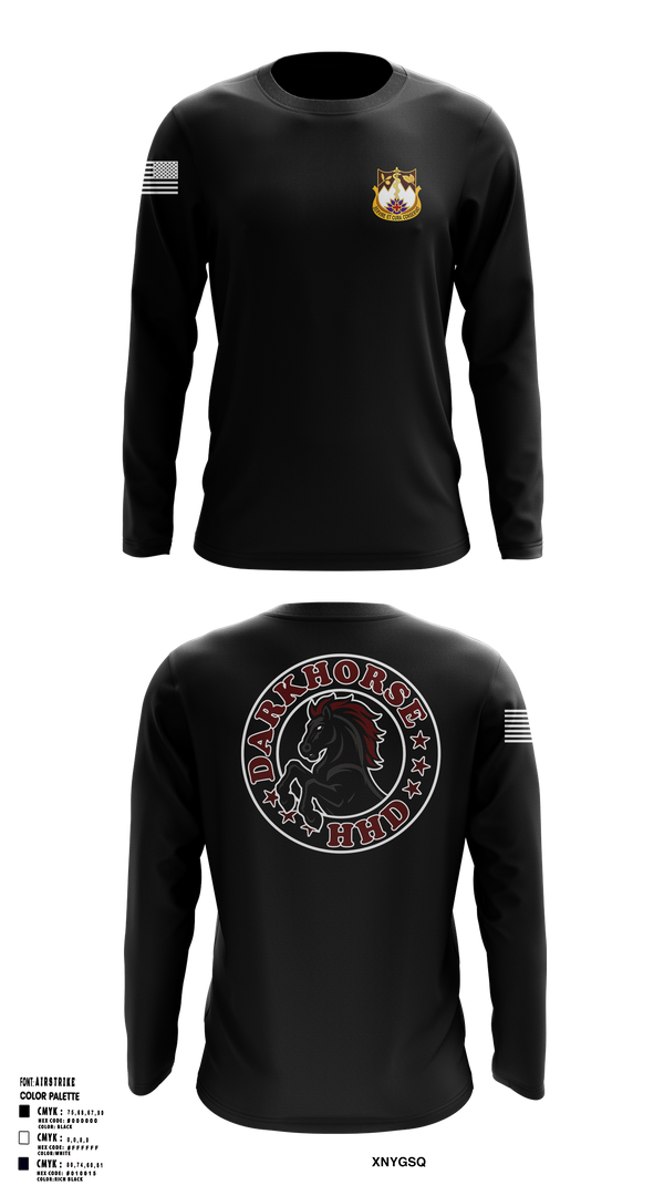 HHD, 627TH Hospital Center 42865574 Long Sleeve Performance Shirt - 1