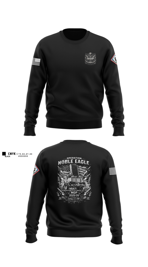 Crew Neck Sweatshirt, 204th MDP, Army, Teamtime, Team time, sublimation, custom sports apparel, team uniforms, spirit wear, spiritwear, sports uniforms, custom shirts, team store, custom team store, fundraiser sports, apparel fundraiser