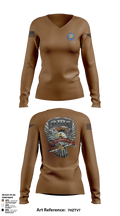 NMC DET LEMOORE Women's Long Sleeve V-neck Shirt -1