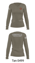 Kirksville Volunteer Fire Department 597085 Women's Long Sleeve V-neck Shirt - 11