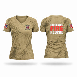 Womens Short Sleeve Vneck Shirt, Forreston, Fire Department, Teamtime, Team time, sublimation, custom sports apparel, team uniforms, spirit wear, spiritwear, sports uniforms, custom shirts, team store, custom team store, fundraiser sports, apparel fundraiser