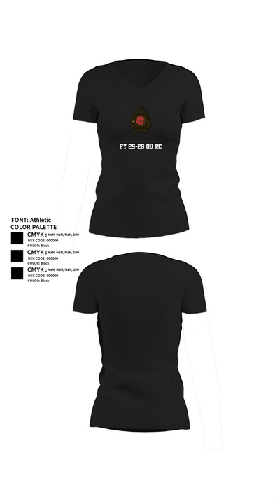 FY 25-26 OU RC Women's Short Sleeve V-neck Shirt - 24