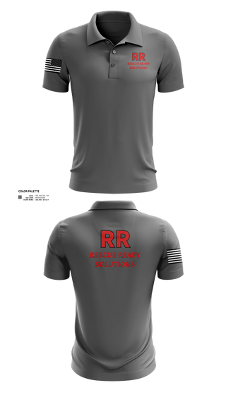 Short Sleeve Performance Polo, Rescue Ready Solutions, , Teamtime, Team time, sublimation, custom sports apparel, team uniforms, spirit wear, spiritwear, sports uniforms, custom shirts, team store, custom team store, fundraiser sports, apparel fundraiser