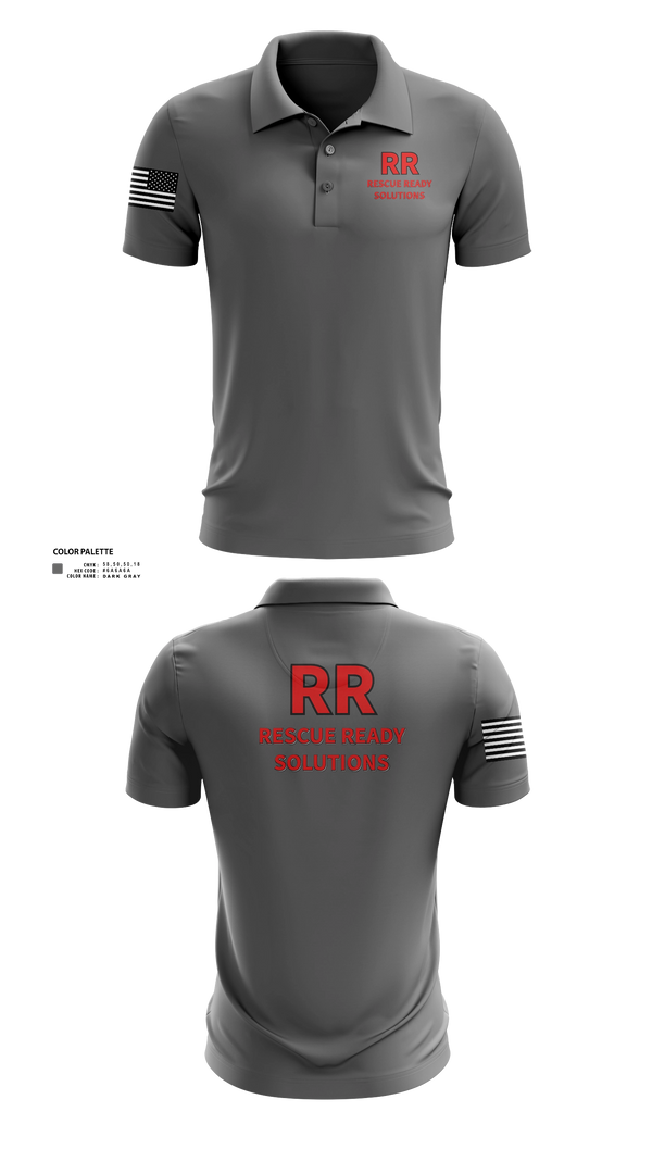 Short Sleeve Performance Polo, Rescue Ready Solutions, , Teamtime, Team time, sublimation, custom sports apparel, team uniforms, spirit wear, spiritwear, sports uniforms, custom shirts, team store, custom team store, fundraiser sports, apparel fundraiser